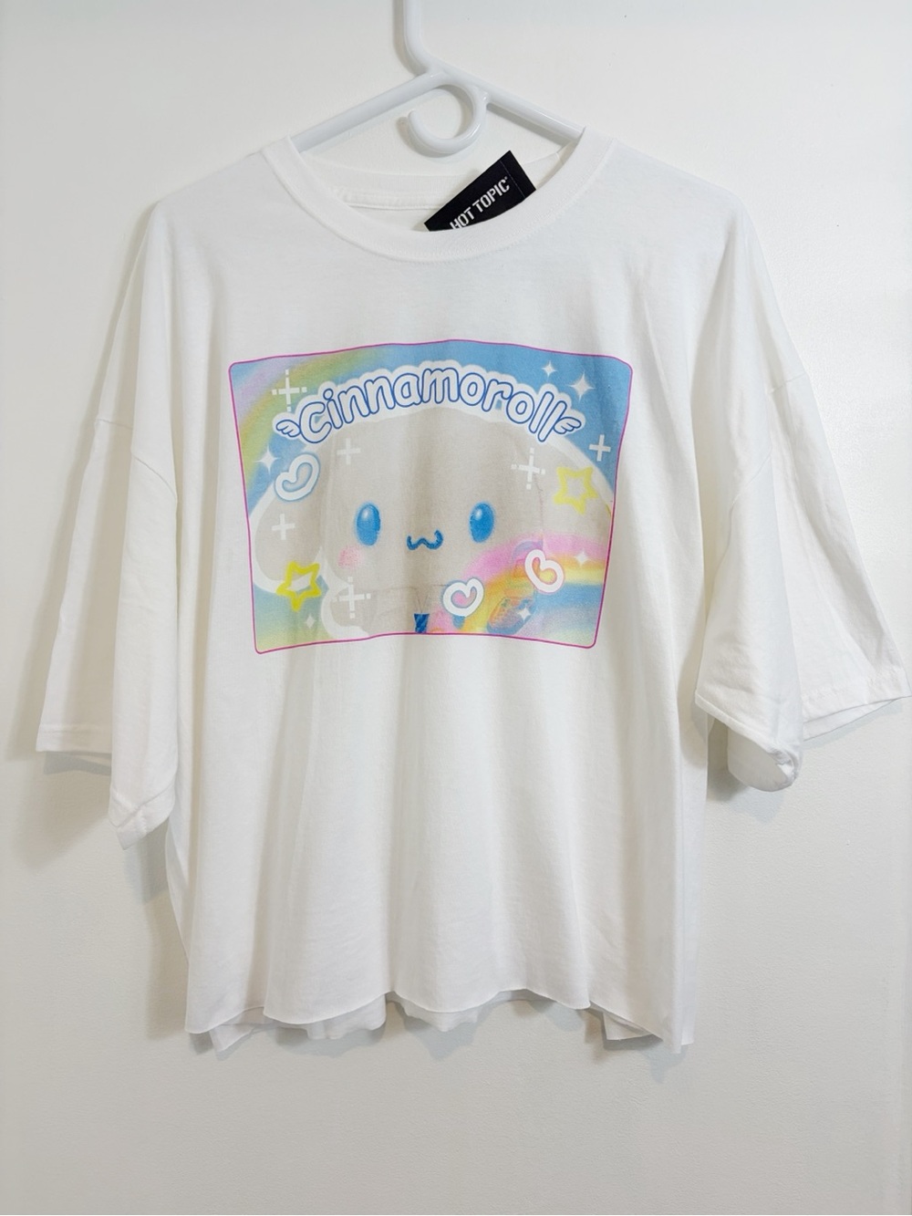 Hot Topic Sanrio Cinnamoroll Kawaii Graphic Cropped Cotton T Shirt